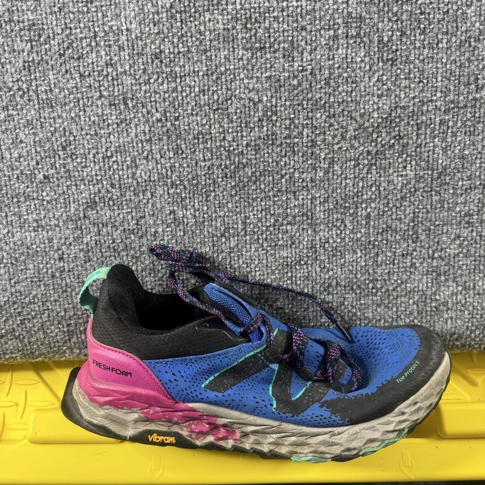 New Balance Fresh Foam Hierro Shoes Womens 10 Blue Pink Trail Running Vibram